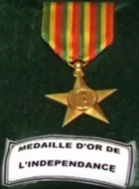 La médaille d'or de l'indépendance
